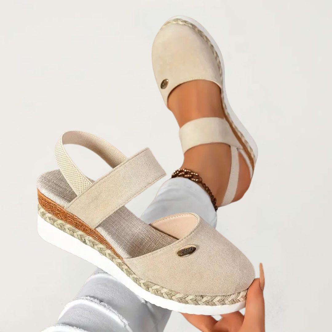 ELUXOR Women's orthopedic sandals, comfortable arch support for daily wear & pain relief.