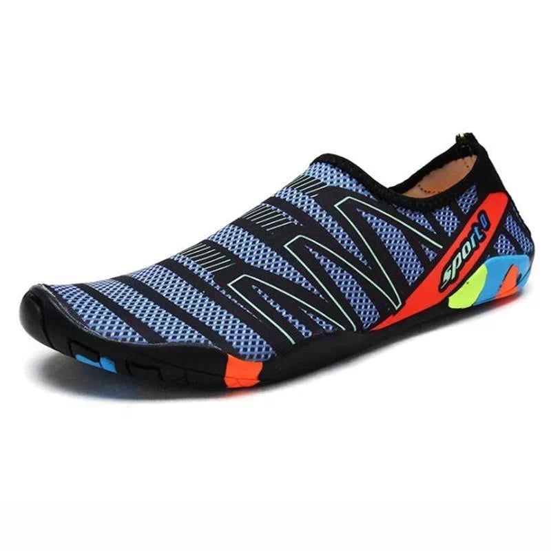 Unisex AquaFlex quick-dry water shoes for adventure. Perfect for watersports, beach & swimming.