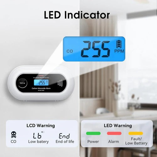 Keep your family safe with this carbon monoxide detector featuring a long-life 10-year battery.
