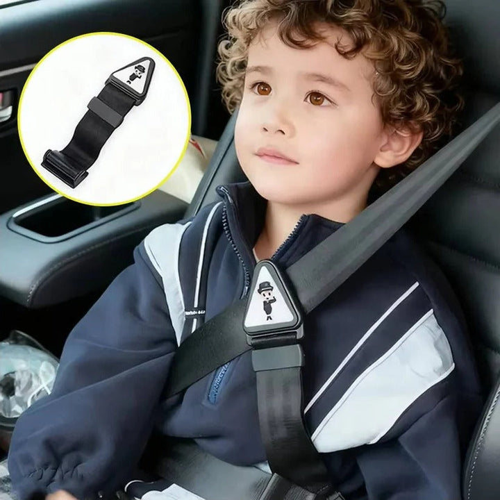 Essential kids safety gear: car seat belt adjuster for secure & comfy road trips and carpool.