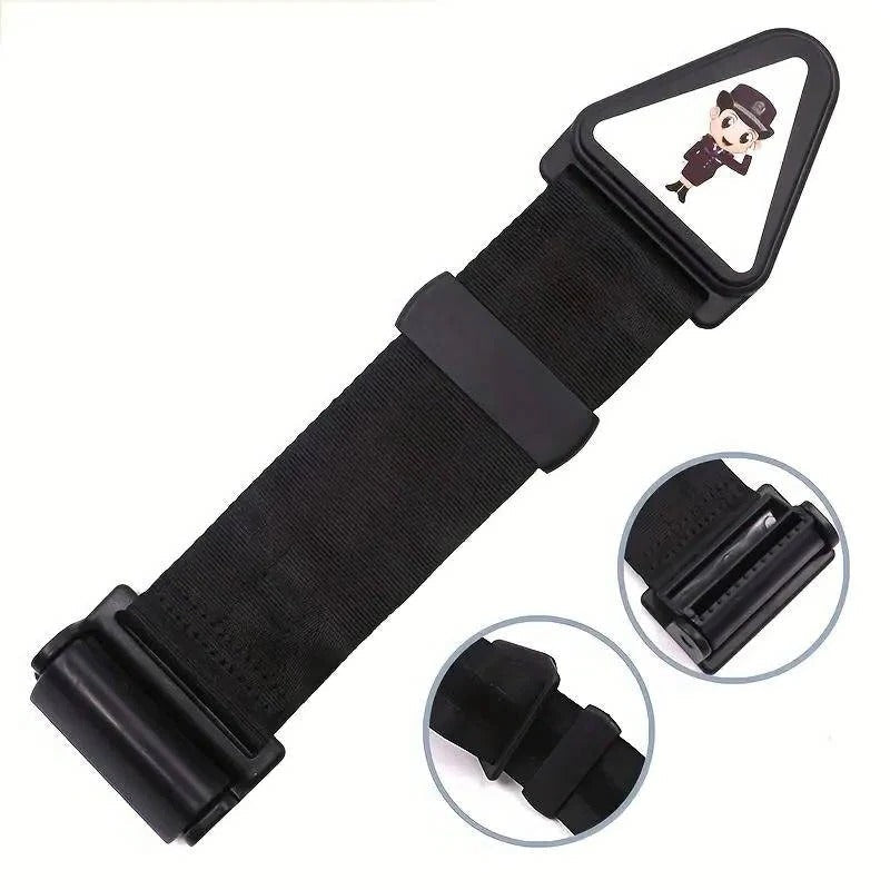 Kids safety car seat belt adjuster for proper strap positioning, vital travel gear for children.