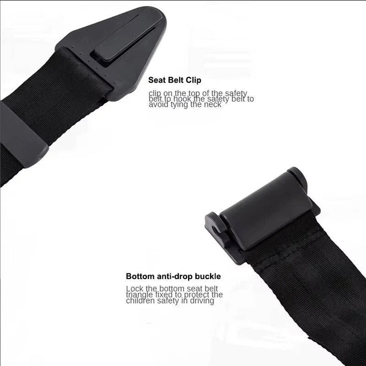 Premium auto accessory: kids seat belt adjuster for enhanced comfort and safety during car travel.