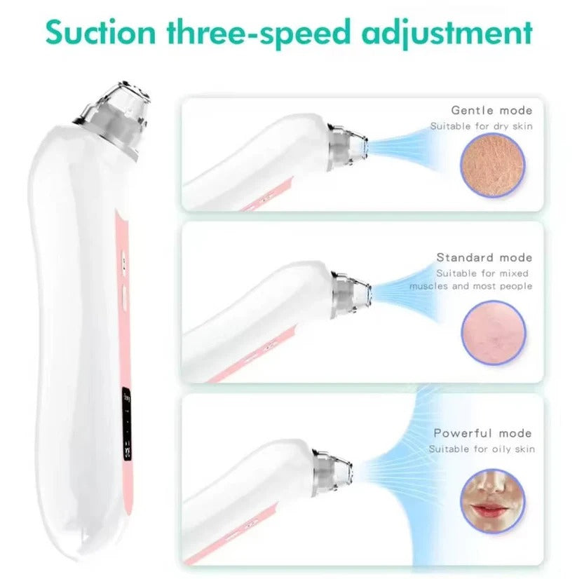 Facial cleaner & pore vacuum. Smart blackhead remover with 1080P camera for precise skin treatment.
