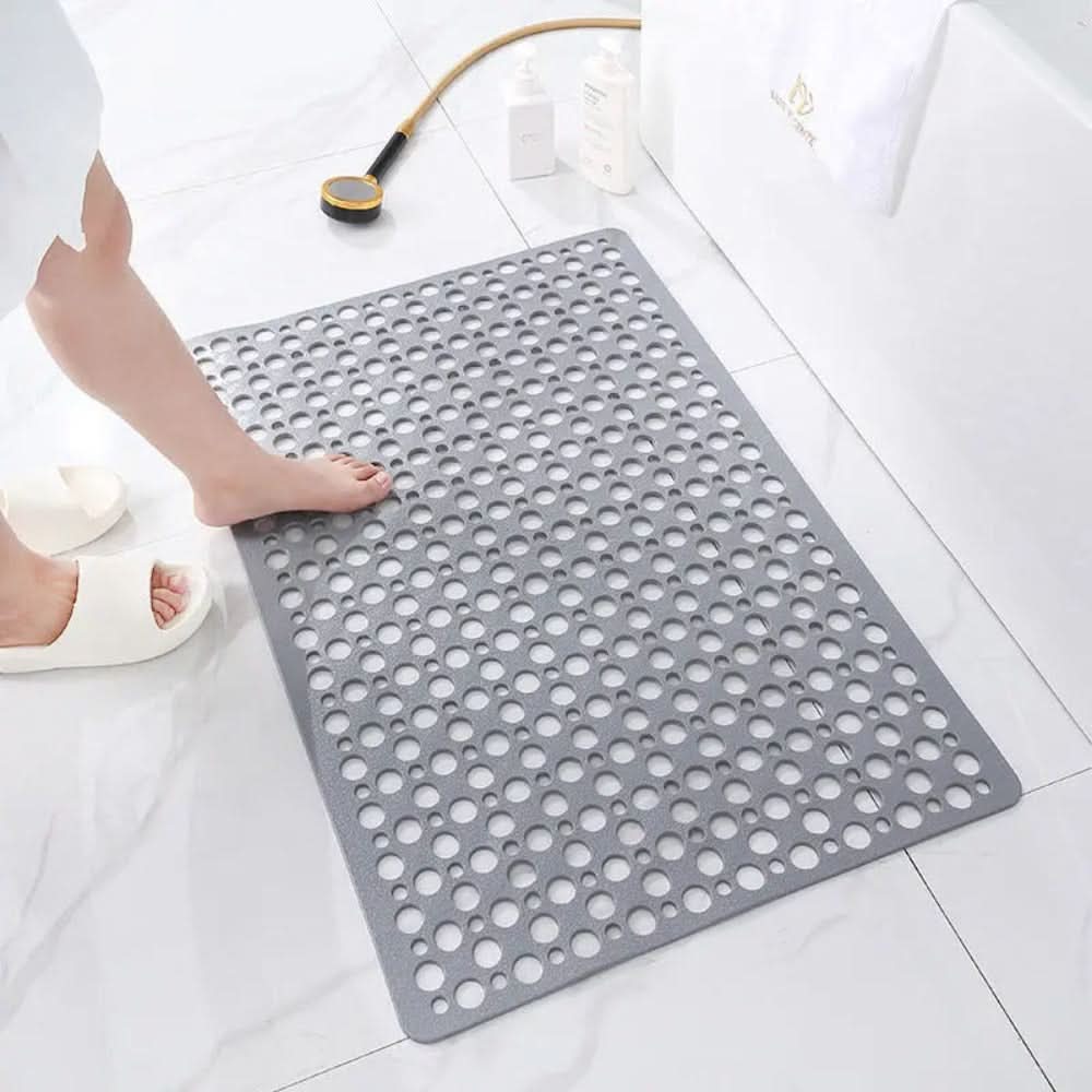 Washable anti-slip shower mat, perfect for bathroom safety. Durable, hygienic, and modern non-slip floor mat with suction.