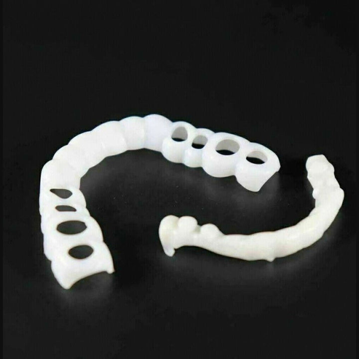 Easy snap-on Instant Natural Smile Veneers for upper & lower teeth. Get a beautiful, natural-looking smile fast.