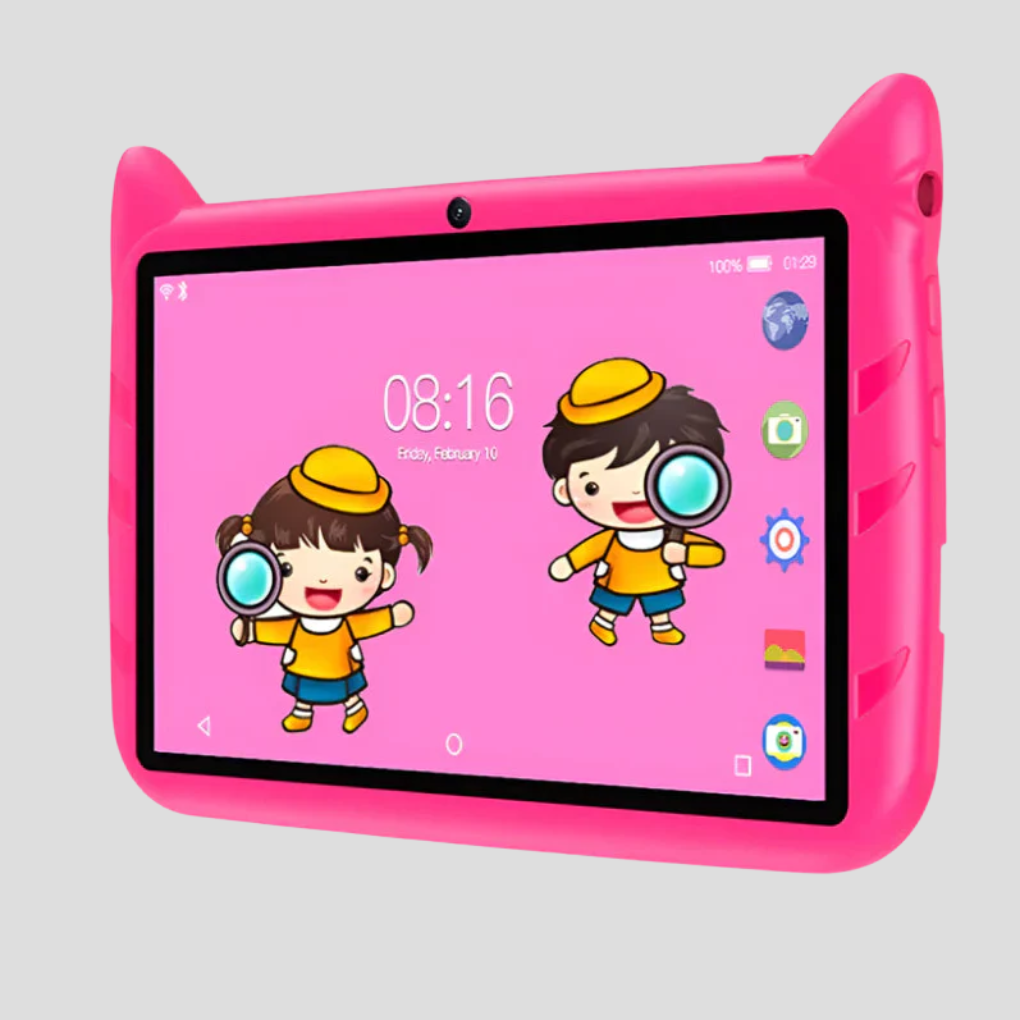 Kid-friendly 7-inch learning tablet with fast 5G WiFi, 4GB RAM & 64GB storage, perfect for education.