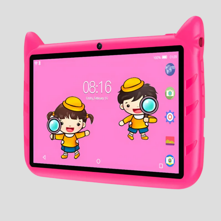 Kid-friendly 7-inch learning tablet with fast 5G WiFi, 4GB RAM & 64GB storage, perfect for education.