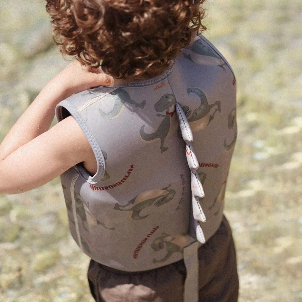 Toddler neoprene swim vest, pink, for water safety. Excellent swim support, a pool essential for young kids.