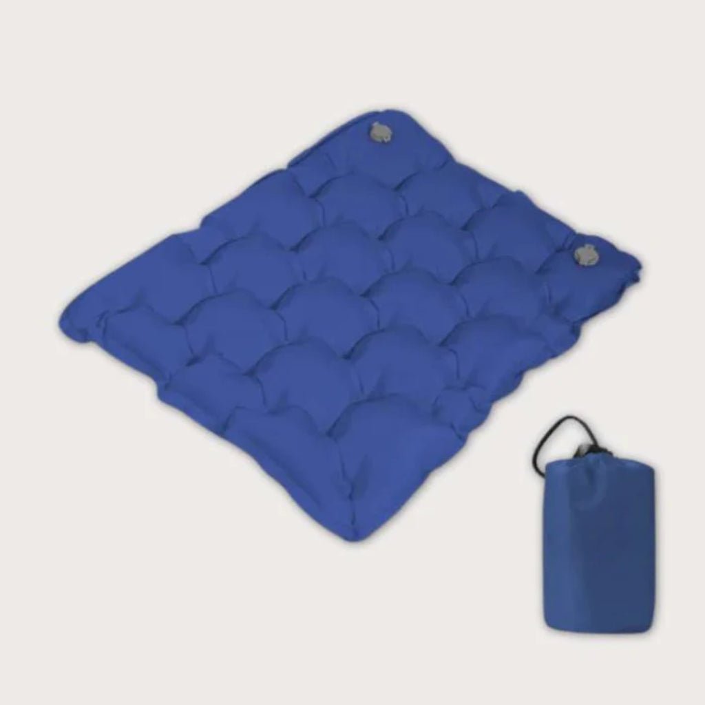 Versatile waterproof seat cushion for travel, camping, hiking, and outdoor use; lightweight & portable comfort.