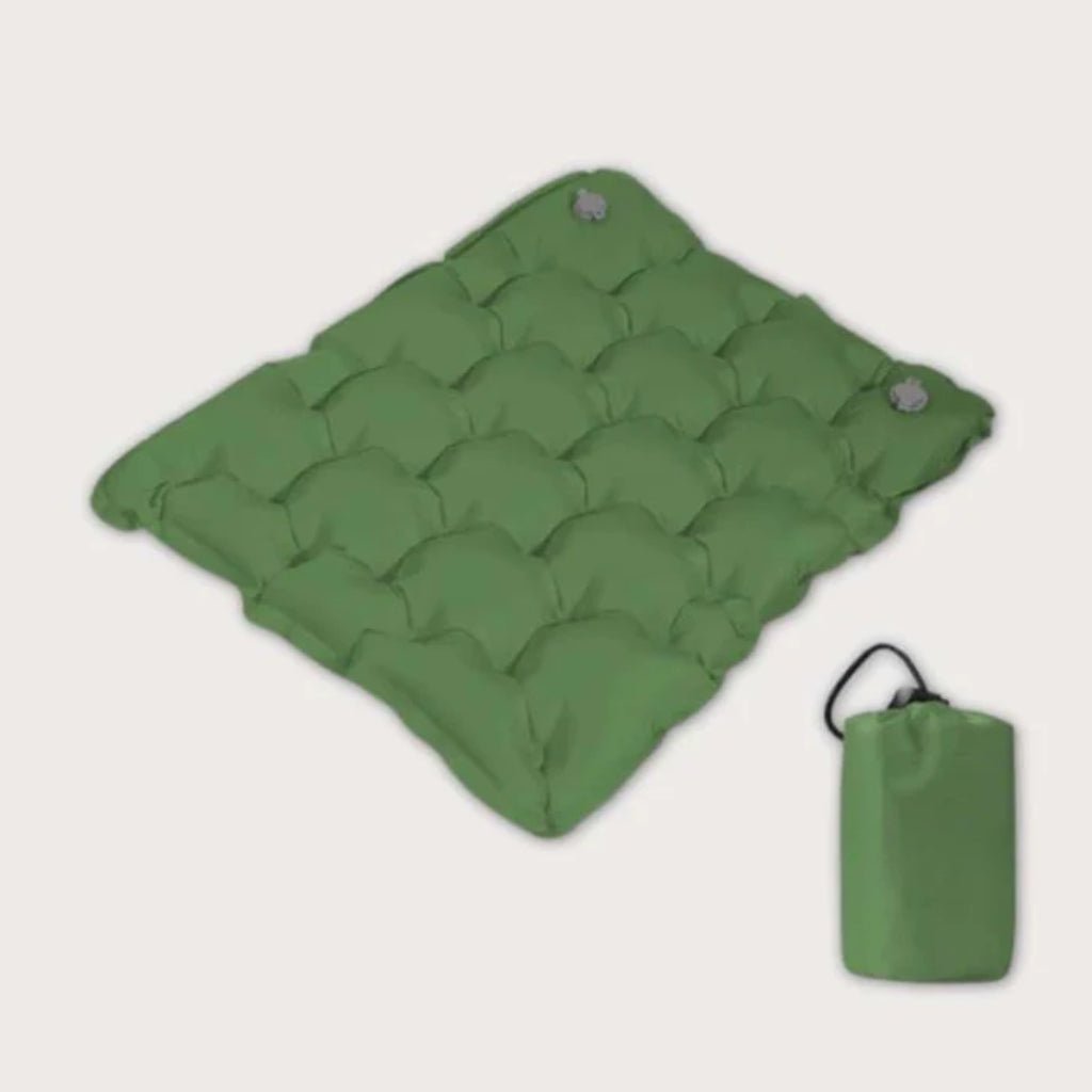 Durable waterproof inflatable seat cushion, ergonomic design ensures lightweight comfort for all outdoor travels.