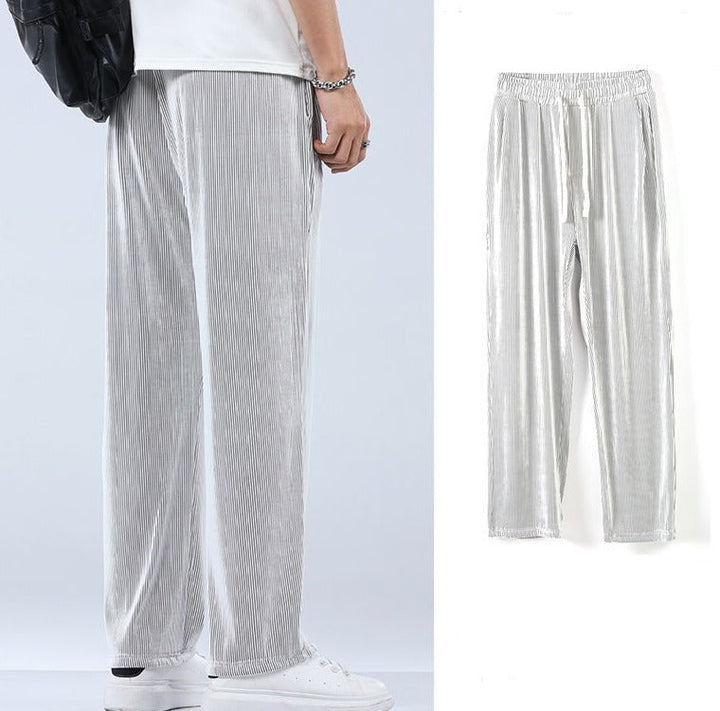 Versatile men's comfort casual pants, lightweight material, suitable for all-season wear.