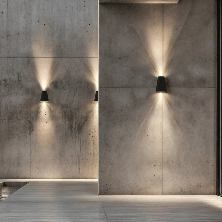 Luciena Outdoor Solar Wall Light Up and Down – Eco - Friendly Exterior Lighting - Lexians