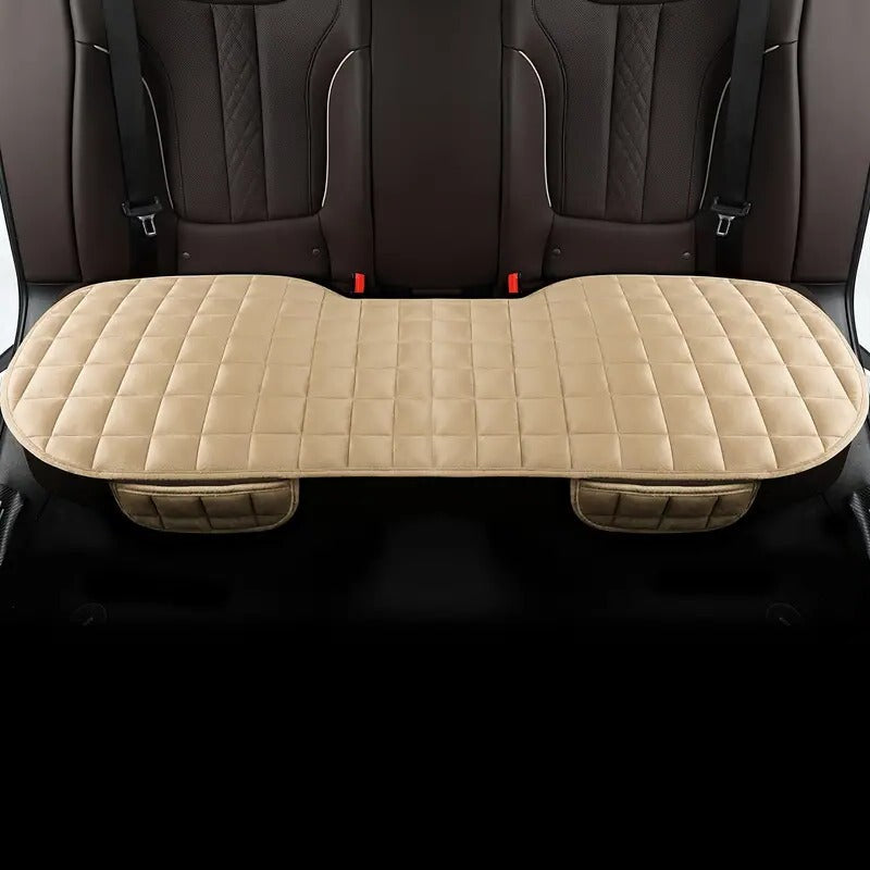 Full coverage car backseat cushion, premium cotton velvet for comfortable and luxurious auto interior.