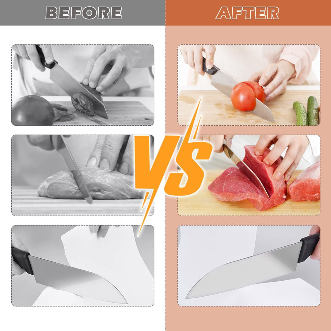 Manual Diamond Roll Knife Sharpener for Precision Cutlery - Lexians