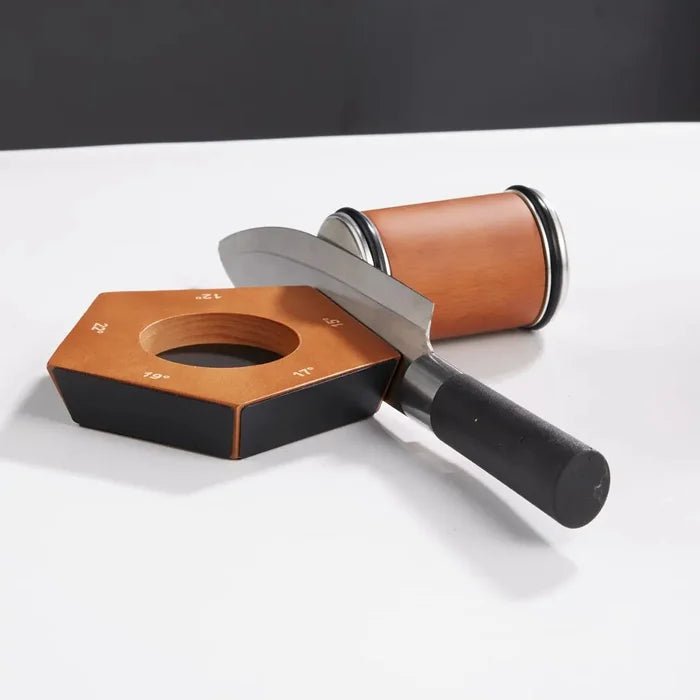 Manual Diamond Roll Knife Sharpener for Precision Cutlery - Lexians