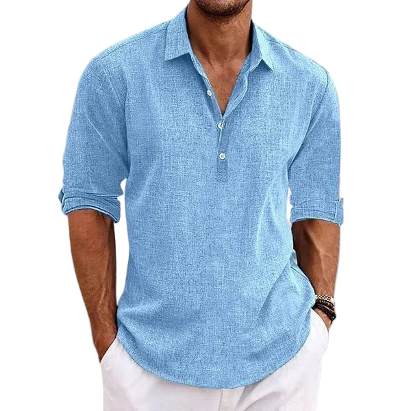 Men's breathable short-sleeve comfort polo shirt, ideal for summer casual & smart casual wear.
