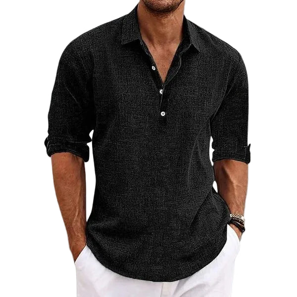Versatile men's breathable polo top, offering comfort & a smart casual look for summer & warm weather.