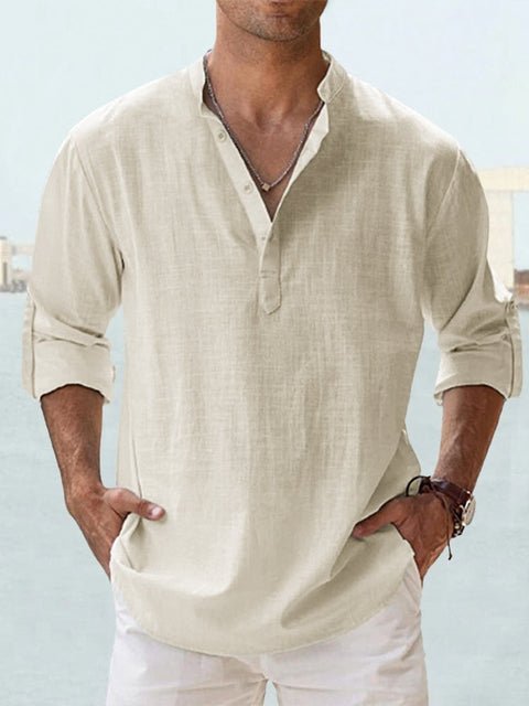 Modern men's casual short-sleeve shirt, lightweight and breathable for stylish summer fashion.