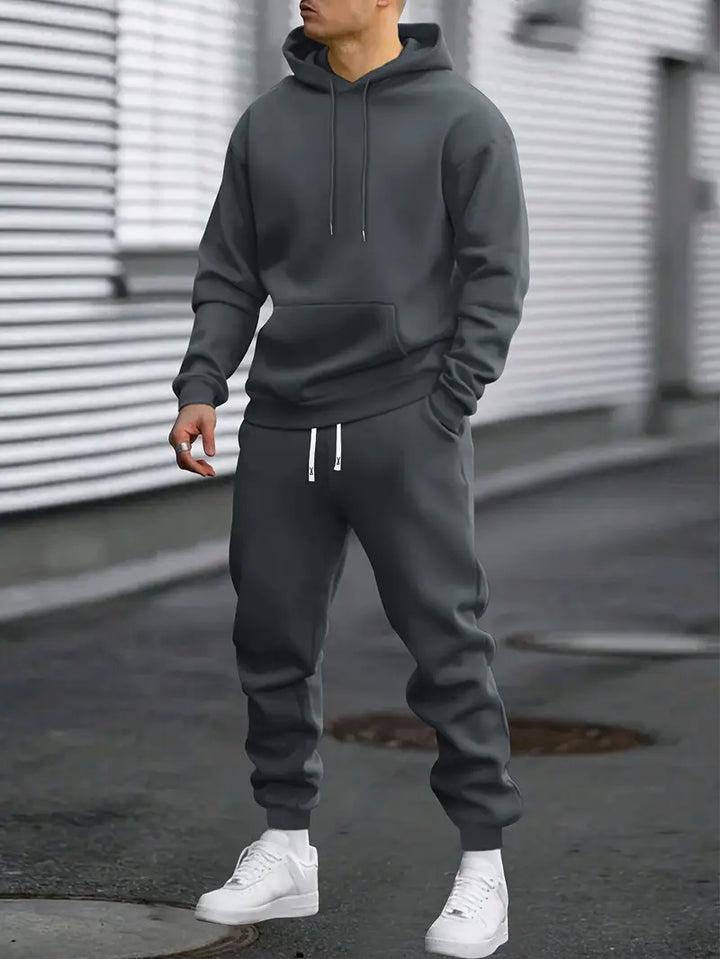 Men's fashion sweater and jogger outfit, a versatile and comfortable casual wear set.