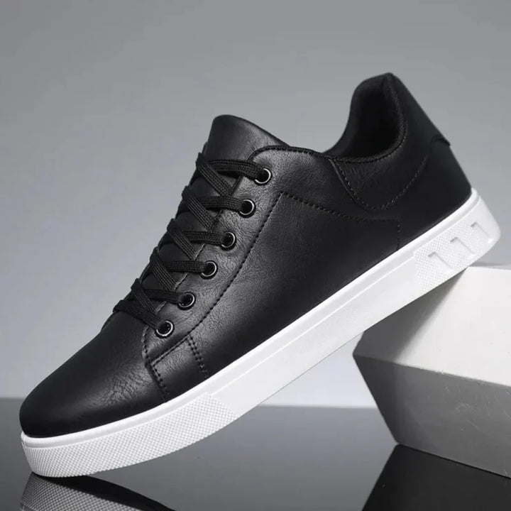 Classic brown men's formal dress shoes with a protective toe cap. Waterproof & comfortable for business & casual wear.