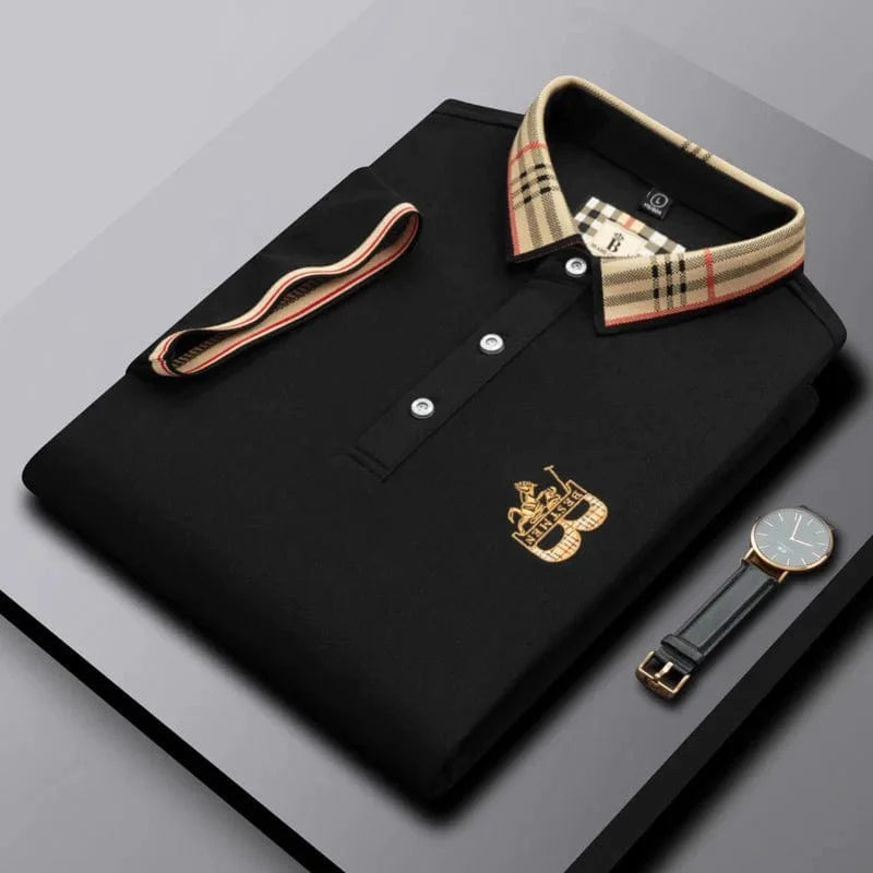 Men's classic fit short-sleeve polo shirt, ideal for effortless casual wear & summer style.