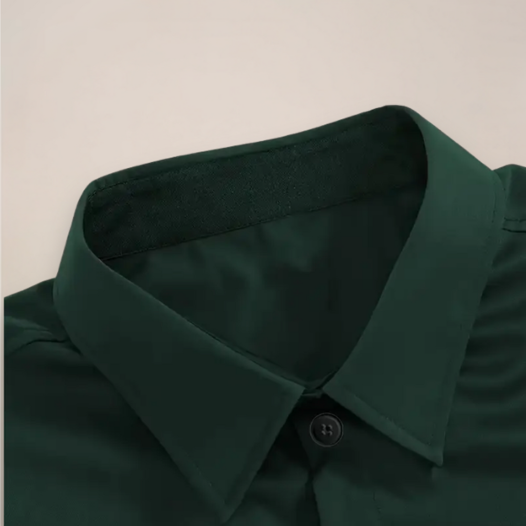 Classic men's long-sleeve top with notched collar, perfect for office, smart casual events, or everyday style.