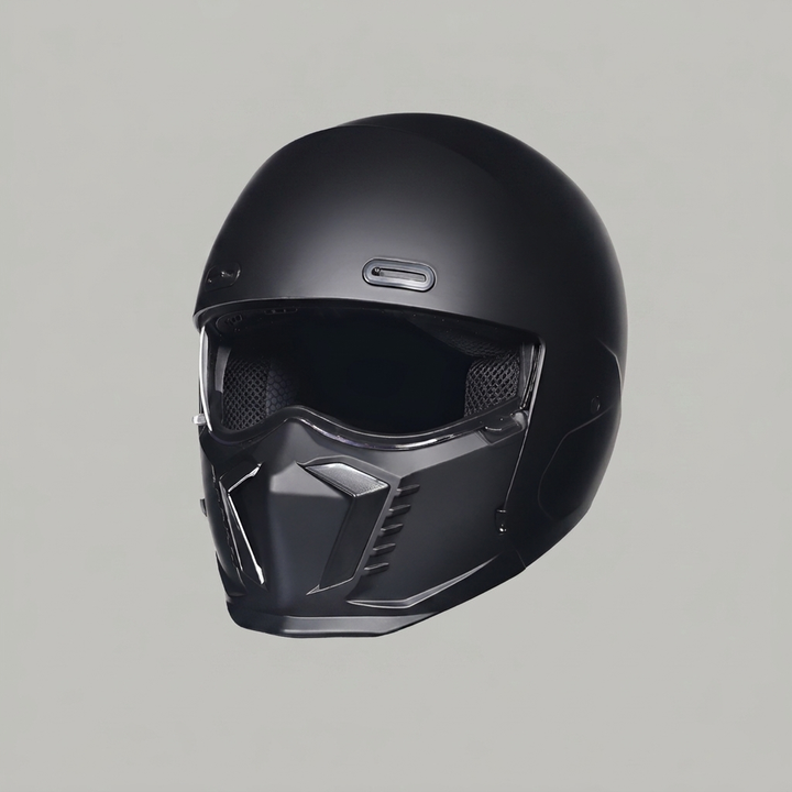 Classic full face motorcycle helmet for men, perfect for cruiser & street bike riders, all-weather protective gear.