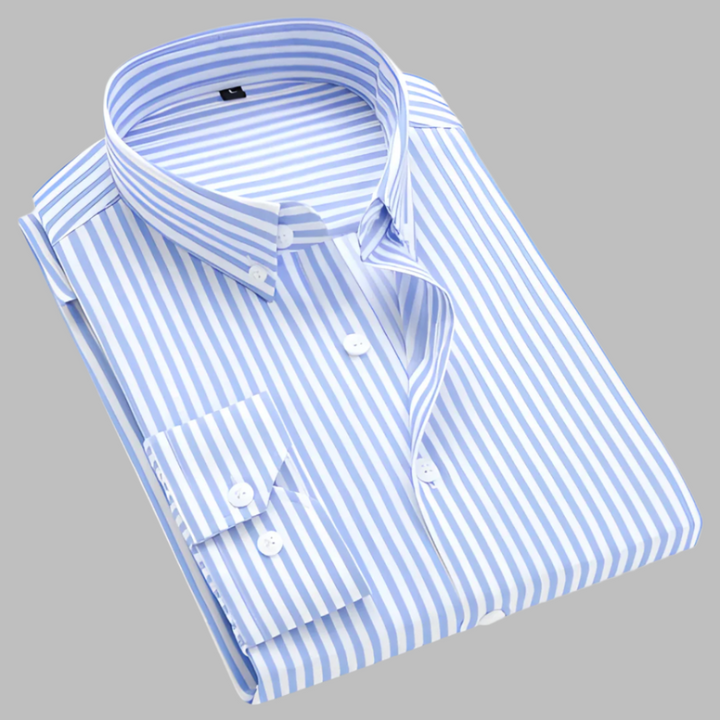 Versatile men's plaid long-sleeve casual shirt. A classic button-down for effortless everyday fashion.