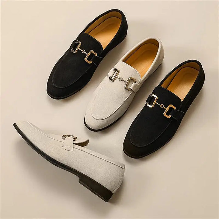 Versatile men's slip-on horsebit footwear, combining traditional style with modern comfort.