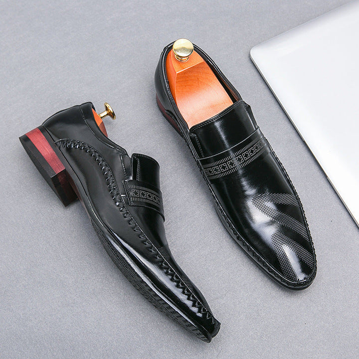 Comfortable men's brown slip-on penny loafers, designed for easy wear and a refined, classic style.