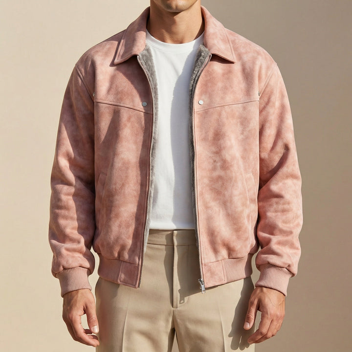 Brown men's tailored jacket, classic outerwear for stylish comfort & versatile fashion.