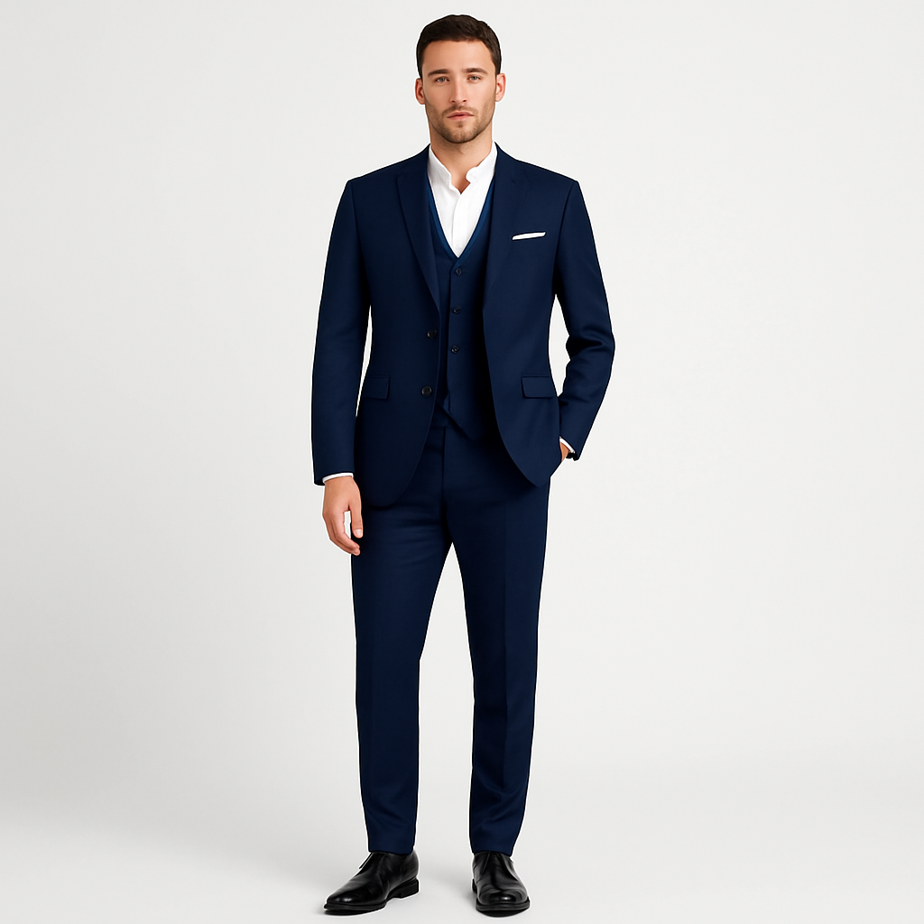 Men's classic tailored suit set, a perfect choice for sophisticated spring formal wear