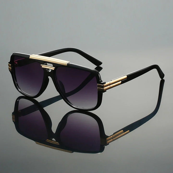 Classic men's UV400 protection sunglasses, ideal for outdoor activities, combining style and safety.