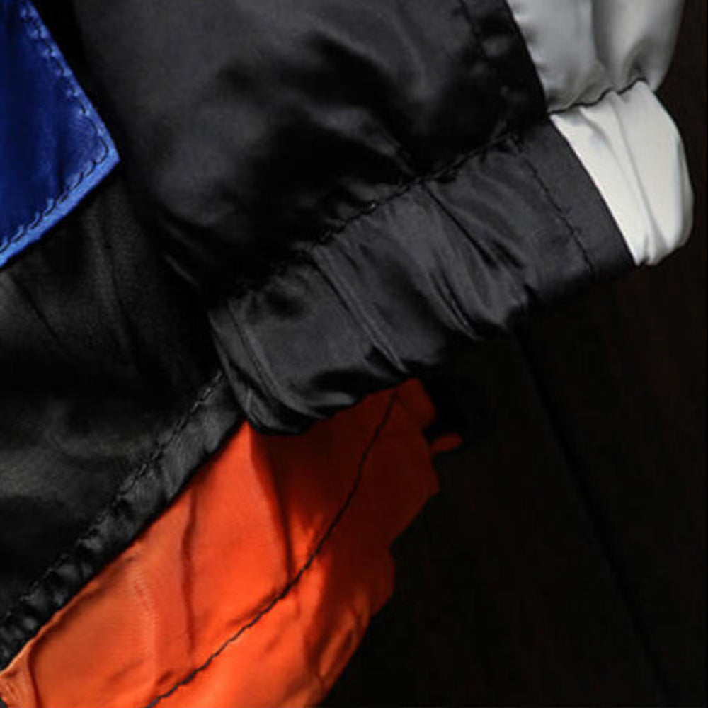 Men's color block half-zip hooded windbreaker, an athletic casual jacket. Durable and perfect for layering.