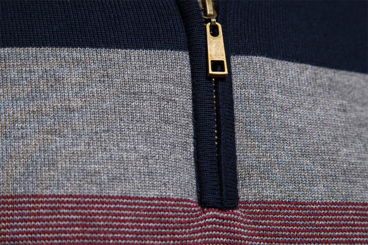 Men's colorblock half-zip pullover, a comfortable & fashionable choice for any man