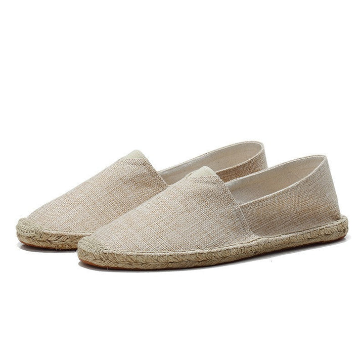 Men's espadrille loafers, combining slip-on ease with ultimate comfort for casual summer looks.
