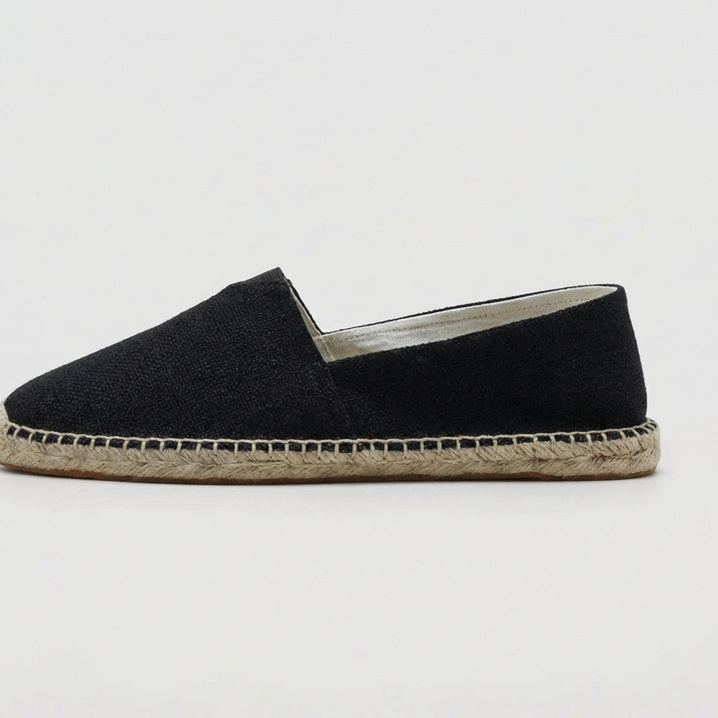 Men's casual espadrille loafers, providing comfortable slip-on convenience for warm weather.