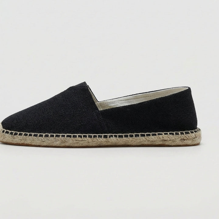 Men's casual espadrille loafers, providing comfortable slip-on convenience for warm weather.