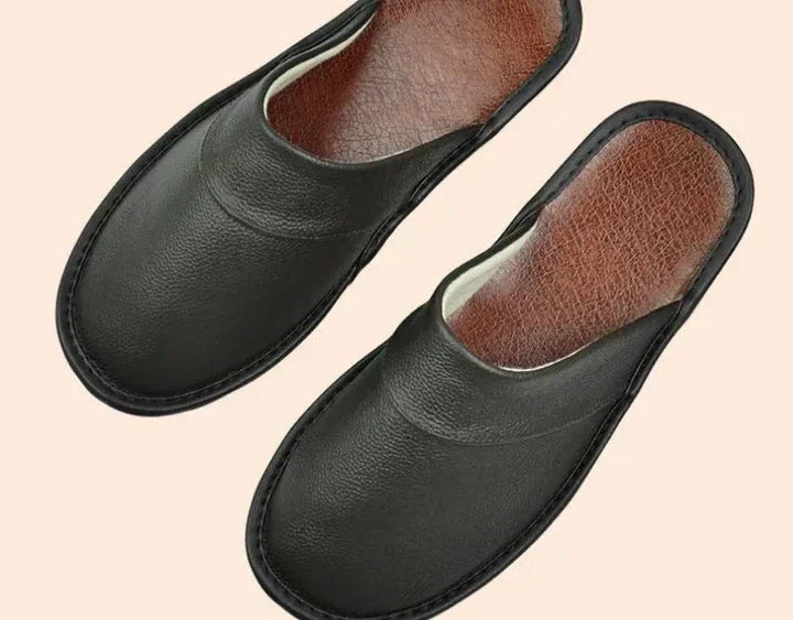 Comfortable men's home wear slippers, perfect for cozy indoor relaxation.