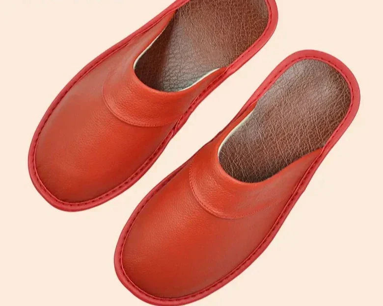 Comfortable men's slip-on house slippers, perfect for cozy indoor relaxation & home wear.
