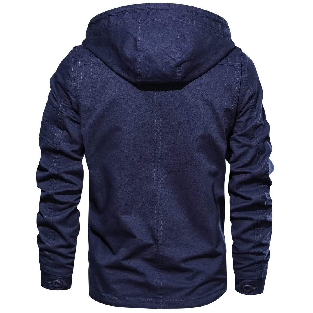 Stylish men's military jacket, crafted from tough cotton for lasting wear