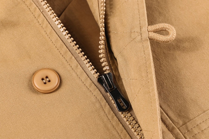 Men's all-season jacket, cotton-rich for breathability and durability