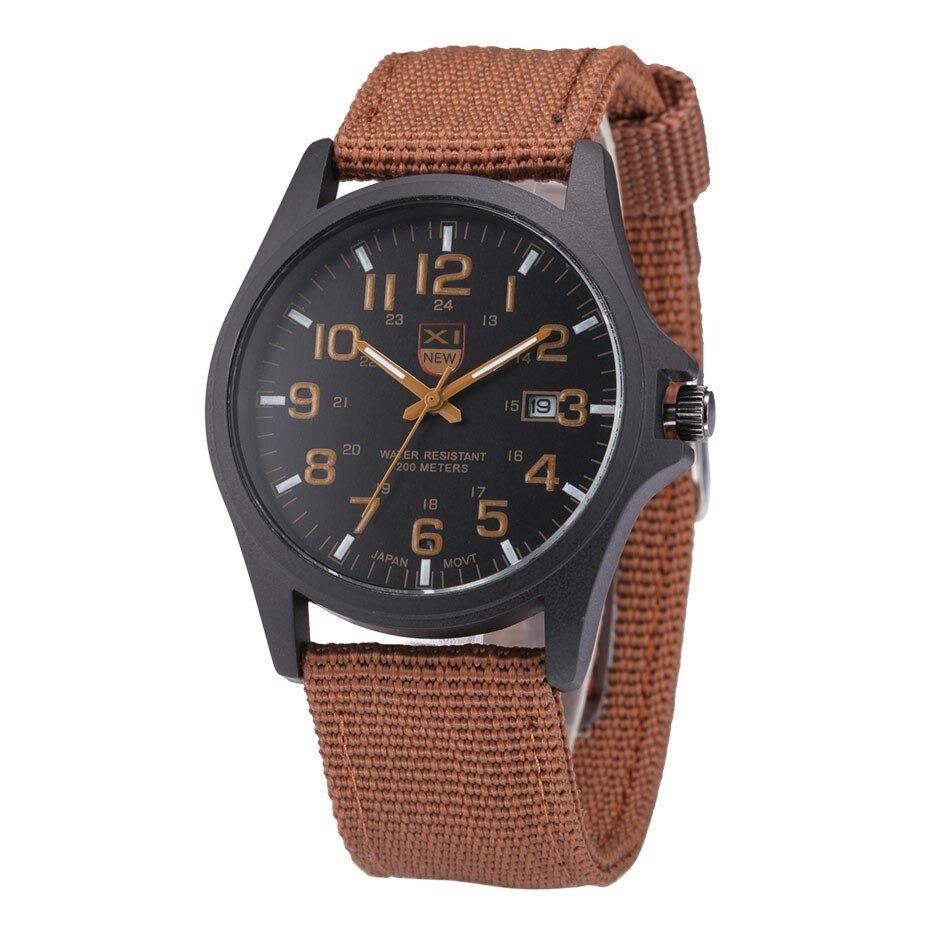 Heavy-duty men's waterproof watch, shock-resistant and designed for extreme outdoor sports.