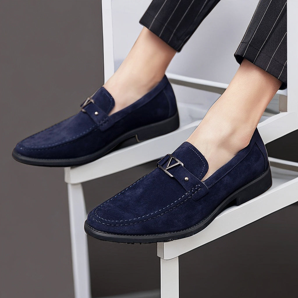 Stylish men's fashion loafers with easy slip-on design. Elegant, comfortable footwear for versatile outfits.
