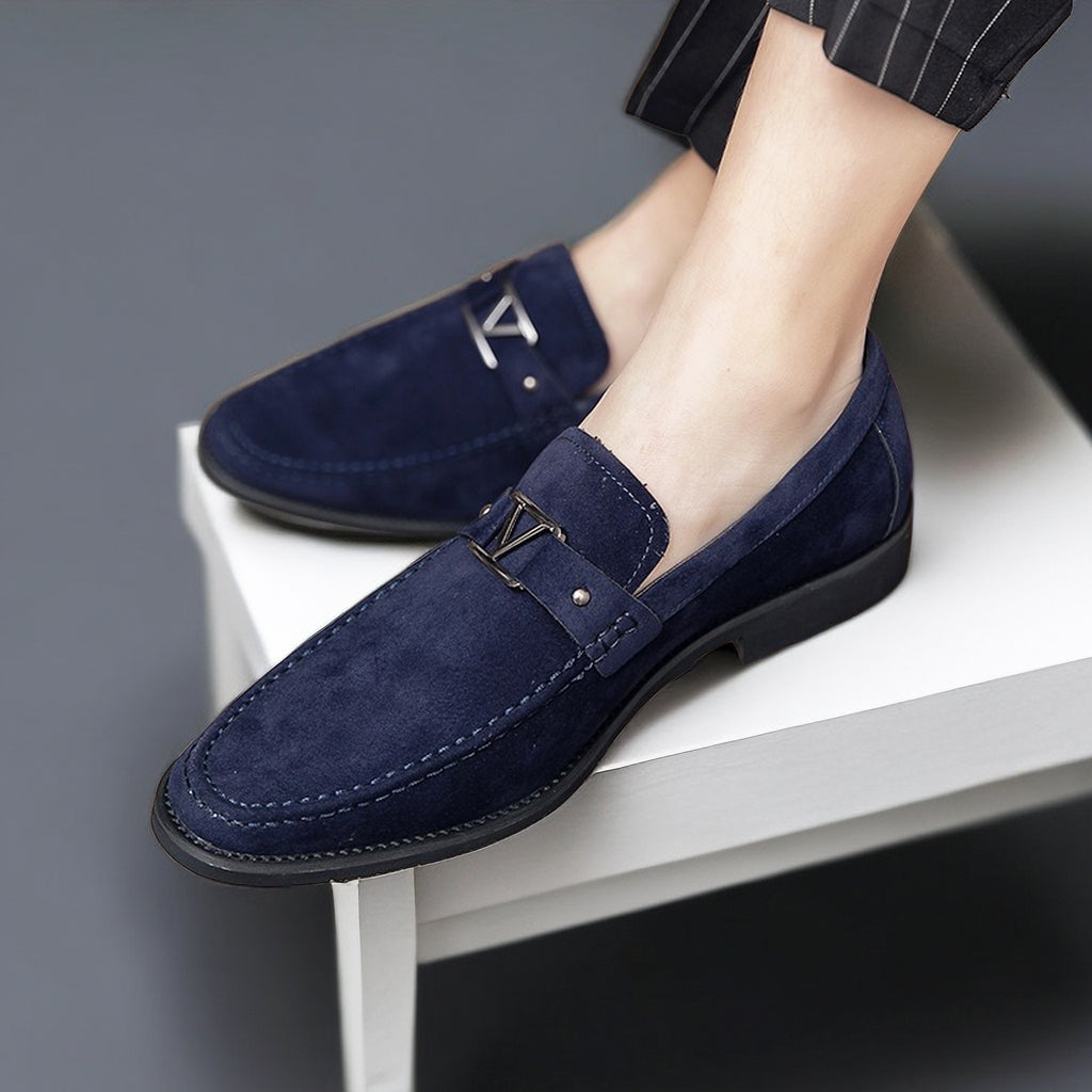 Versatile men's slip-on loafers. Comfortable, elegant shoes for spring & summer, suitable for dress or casual wear.