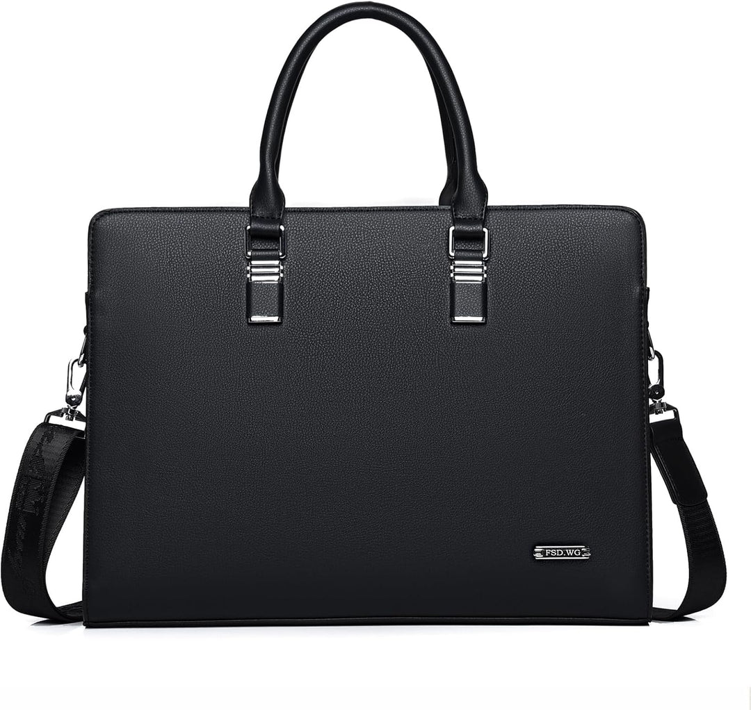 Executive men's genuine leather briefcase, perfect for a polished business and professional look.