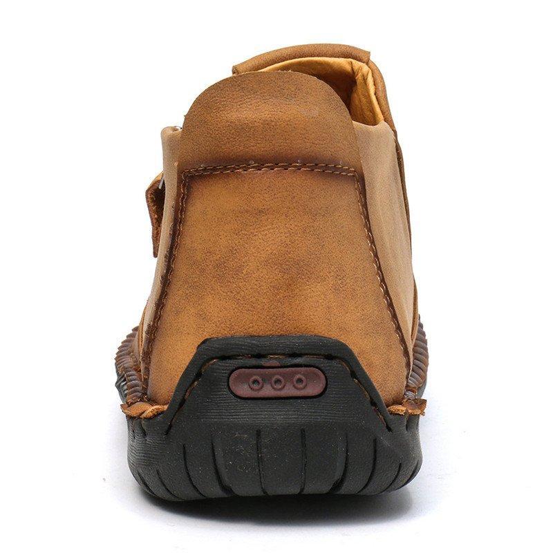 Men's Hand Stitched Leather Non-Slip Casual Boots