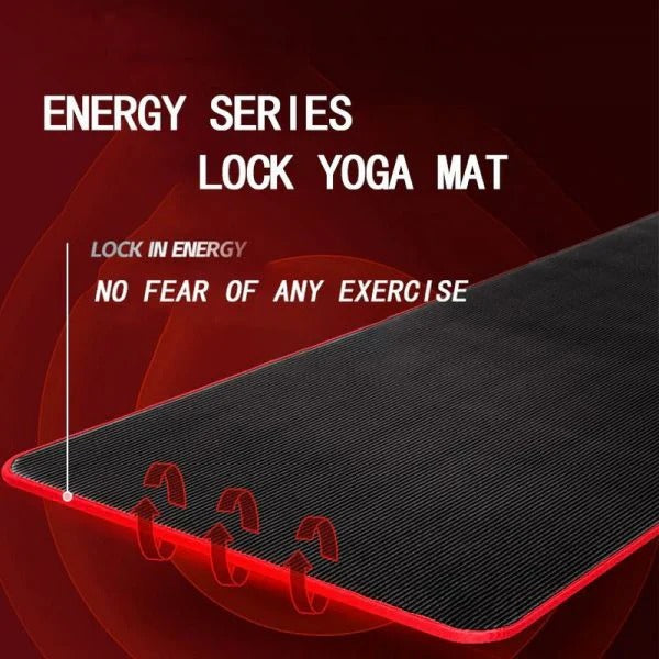 High-density non-slip men's exercise mat, perfect for intense home workouts & gym training. Max comfort.