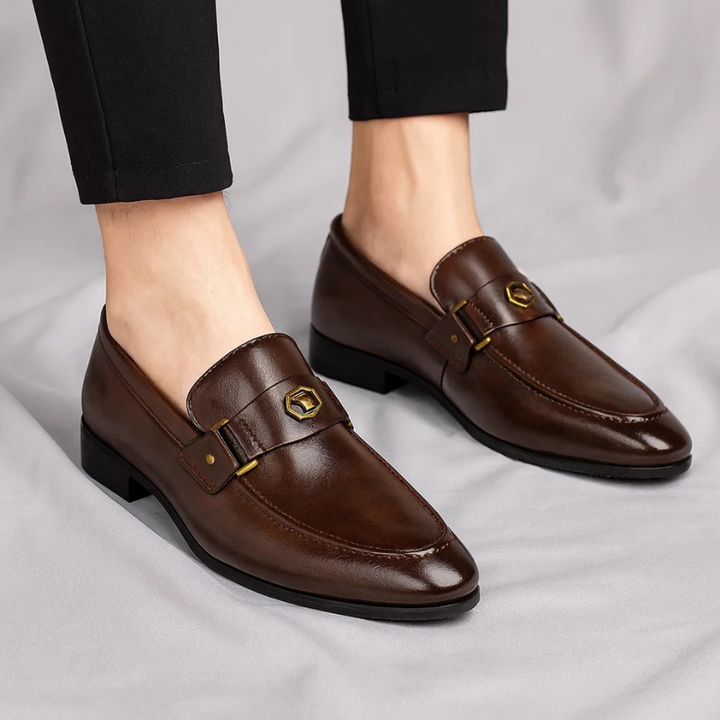 Stylish men's fashion loafers with Italian design. Premium slip-on shoes offering comfort & elegance for any outfit.