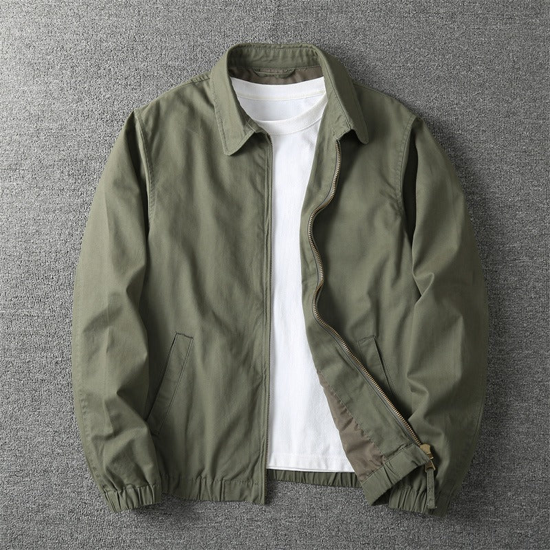 Beige men's lightweight Dallas jacket, ideal casual outerwear for everyday style. Perfect versatile spring/fall fashion.